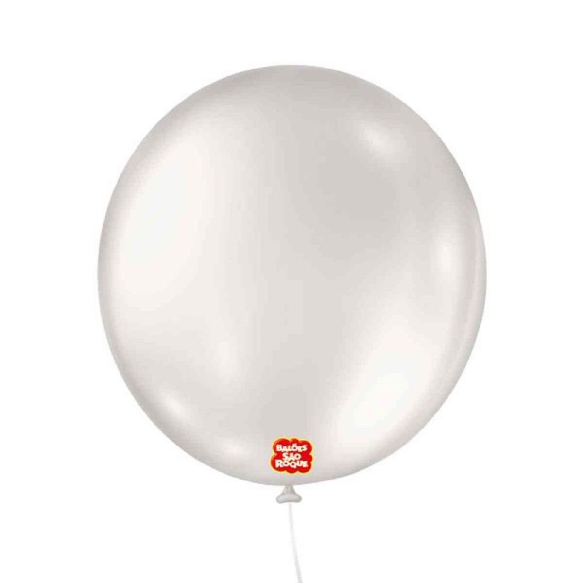 Balao 7 Liso Redondo Branco Perola