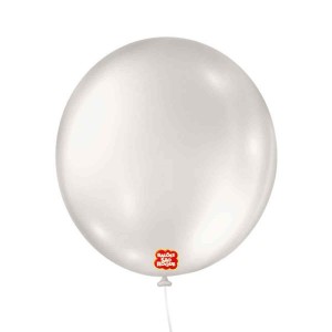Balao 7 Liso Redondo Branco Perola