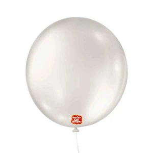 Balao 7 Liso Redondo Branco Perola