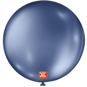 Balao 9 Liso Metalizado Azul Safira