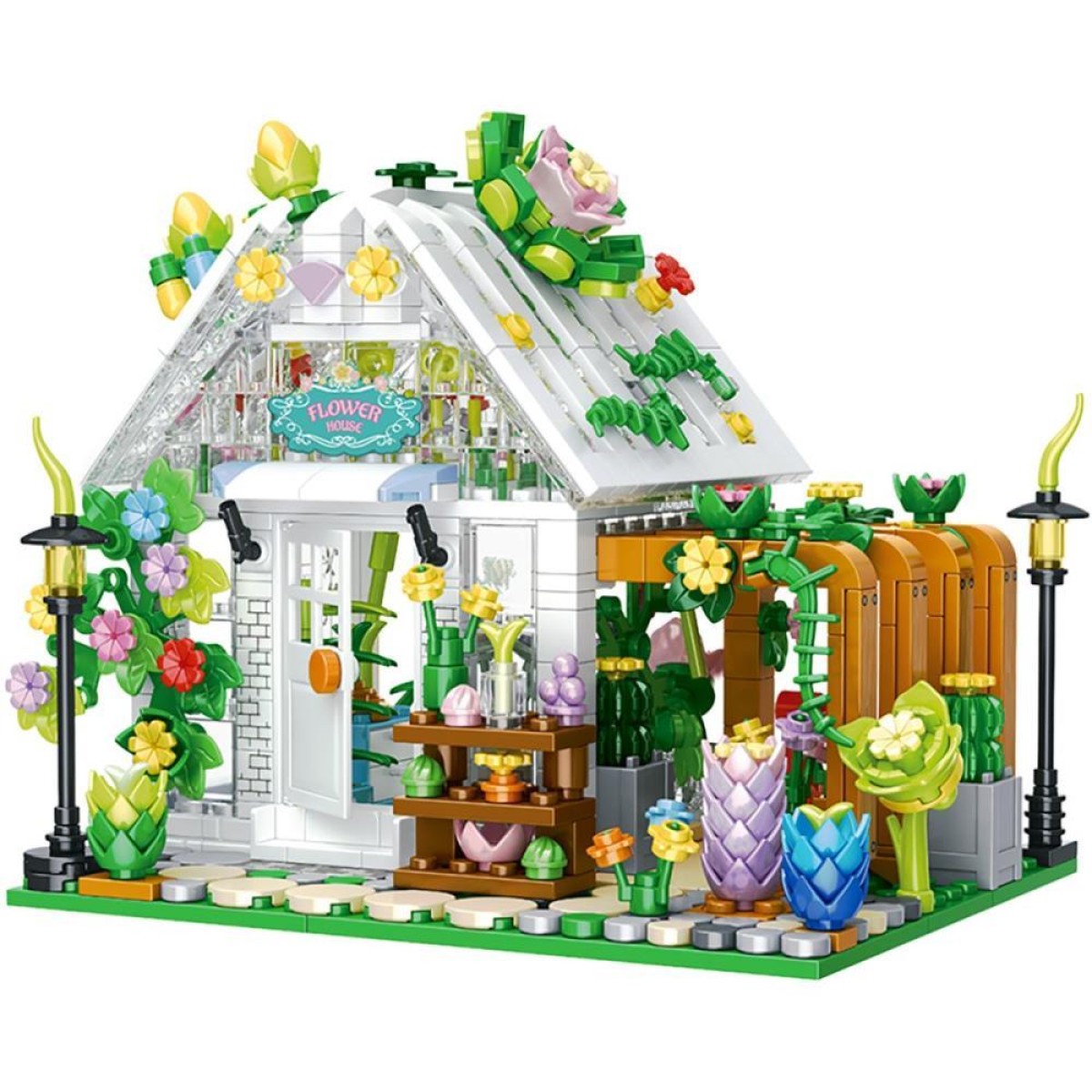 Brinquedo Para Montar Mini Cidade Florista 769pcs