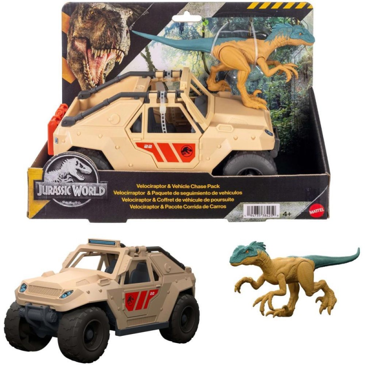 Boneco E Personagem Jw Veiculo E Dinossauro