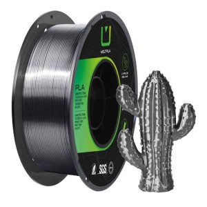 Filamento 3d Pla Silk Aco Escovado 1 Kilo