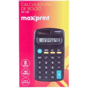 Calculadora De Bolso 8dig. Preta Mx-c89