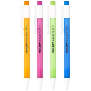 Lapiseira 0.7mm Bliss C/borracha 4 Cores