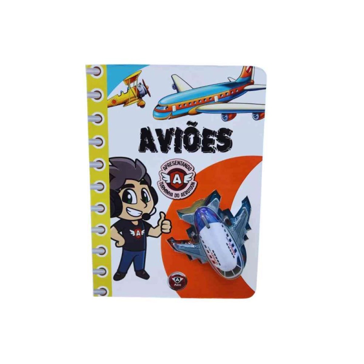 Livro Brinquedo Ilustrado Avioes Cd 22x16cm 8pag