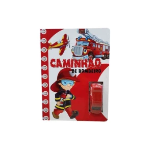 Livro Brinquedo Ilustrado Caminhao De Bombeiro Cd 22x16 8p