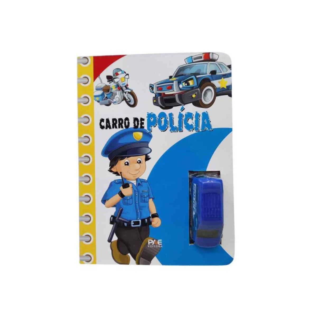 Livro Brinquedo Ilustrado Carro De Policia Cd.22x16 8p