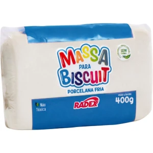 Massa De Porcelana Fria Biscuit 400g. Natiral