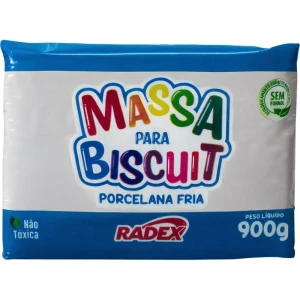 Massa De Porcelana Fria Biscuit 900g.branca