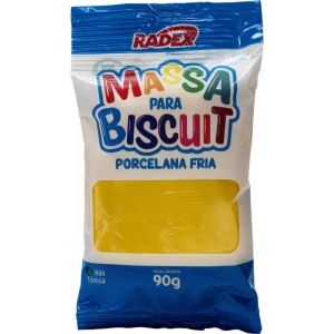 Massa De Porcelana Fria Biscuit 90g. Amarelo Ouro