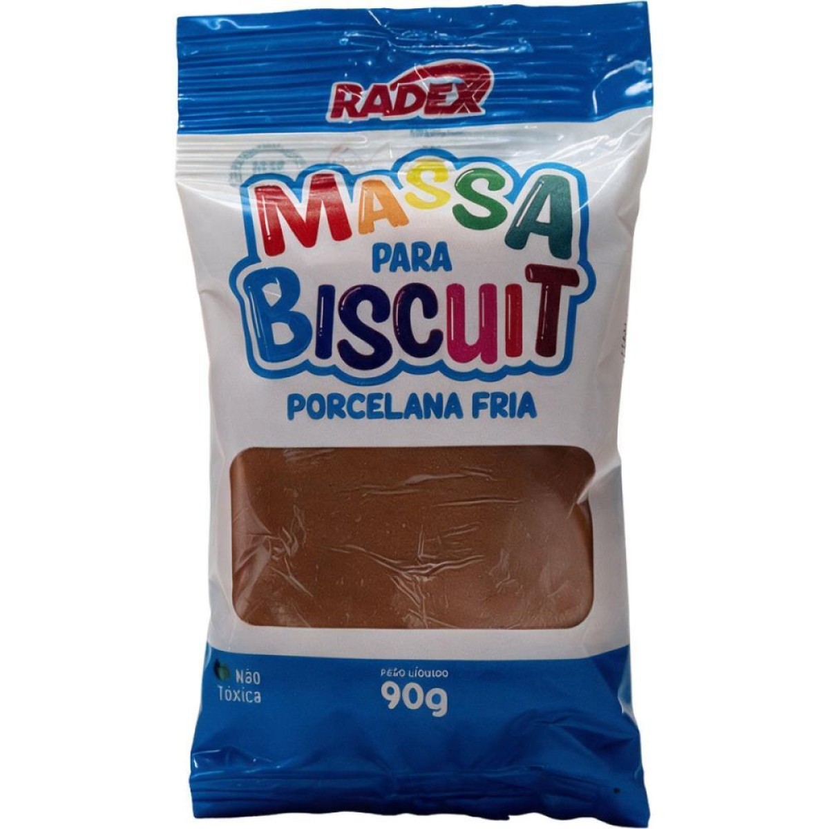 Massa De Porcelana Fria Biscuit 90g. Marrom Chocolate