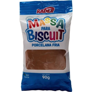 Massa De Porcelana Fria Biscuit 90g. Marrom Chocolate