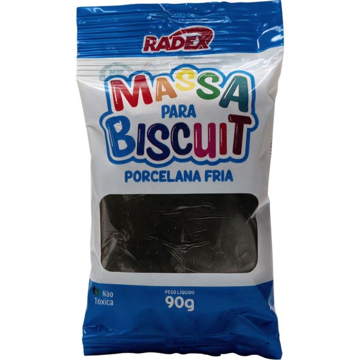 Massa De Porcelana Fria Biscuit 90g. Preto