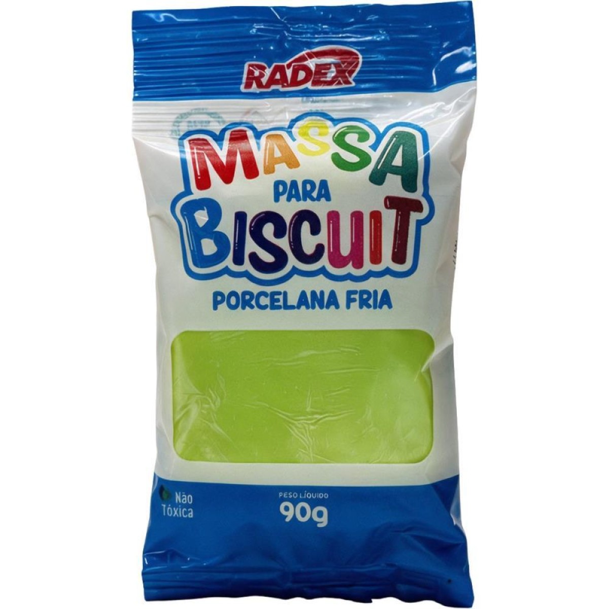 Massa De Porcelana Fria Biscuit 90g. Verde Folha