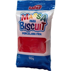 Massa De Porcelana Fria Biscuit 90g. Vermelho Chines