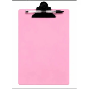 Prancheta Plastica Pranclip A4 Prend.plast.rosa