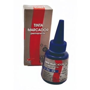 Tinta Marcador Permanente 20ml Azul C/emb.inidividual