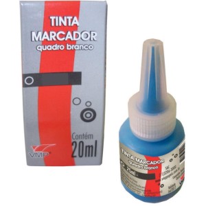 Tinta Marcador Quadro Branco 20ml Azul C/emb.individual