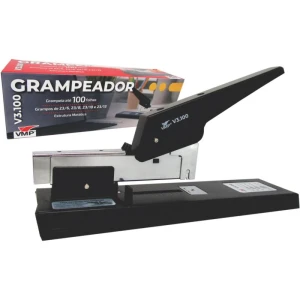 Grampeador Metal P/100fls 24/6 28cm Preto