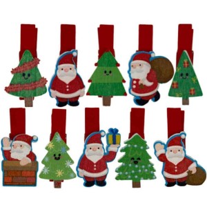Artigo Para Decoracao Natal Miniatura Preg. Natal (s) 3,5cm