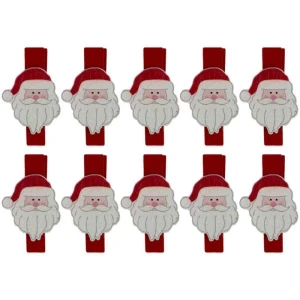 Artigo Para Decoracao Natal Miniatura Preg. Papai Noel 3,5cm