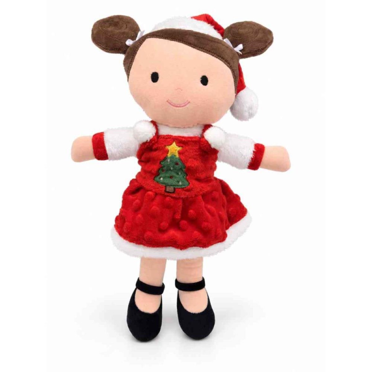 Boneca De Pelucia Lara Noel Natal 38cm