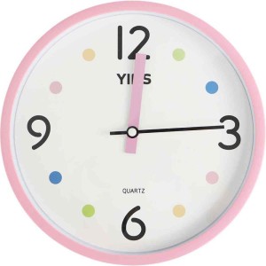 Relogio De Parede Redondo Colorido 22,5cm 2cor(s