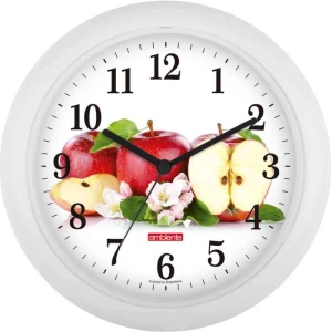 Relogio De Parede Redondo Frutas 24,5cm