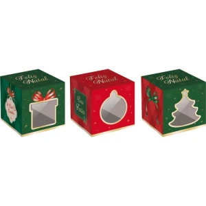Embalagem Para Panetone 9x9x9cm Caixa Pop Up (s)