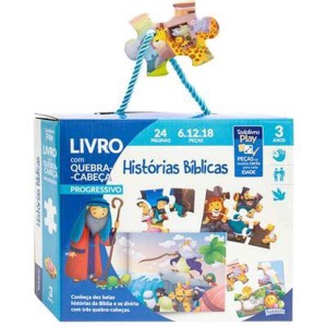 Livro Brinquedo Ilustrado Quebra-cabeca Hist.biblicas 36