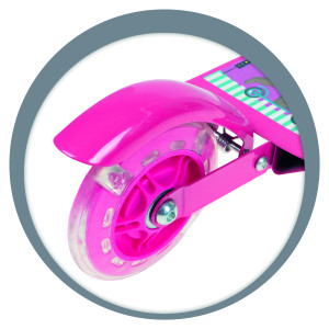 Patinete Com 2 Rodas E Luz Metal Girl-834895-21269