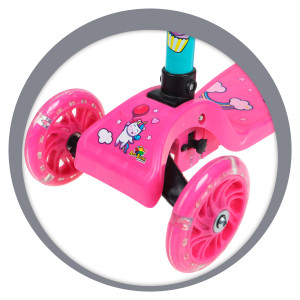 Patinete Com 3 Rodas Irado Com Luz Girl-834645-51619