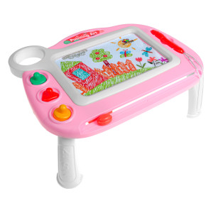 Mesa Com Lousa Mágica Risco Colorida Girl-839235-38135