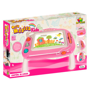 Mesa Com Lousa Mágica Risco Colorida Girl-839235-87990