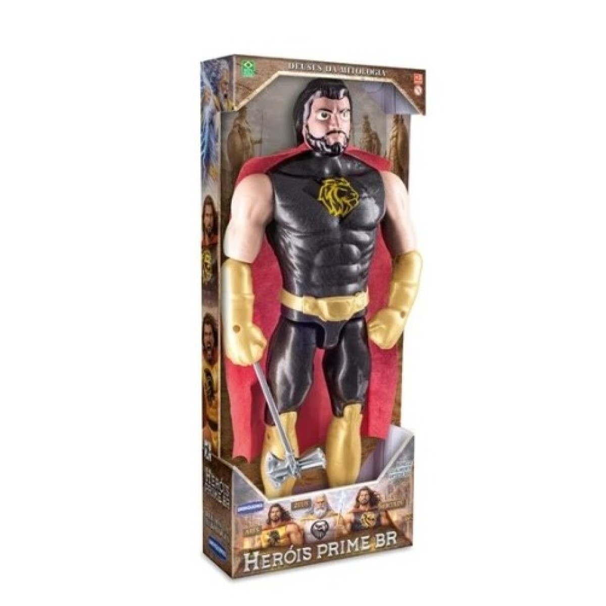 Boneco Cavaleiro Da Sombras Articulado Com Acessórios 54cm Solapa