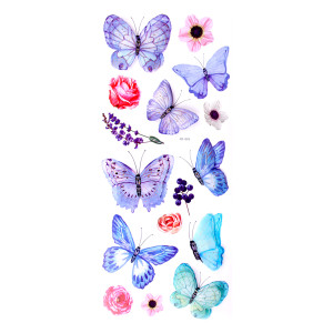 Adesivo Decorativo De Borboletas 40x30cm-840387-36982