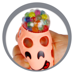 Bola Com Caretas De Apertar 6cm-839115-64337