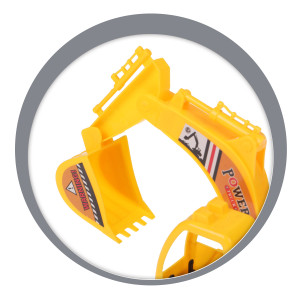 Escavadeira Controle Remoto Construção Com 3 Funções-839331-59360