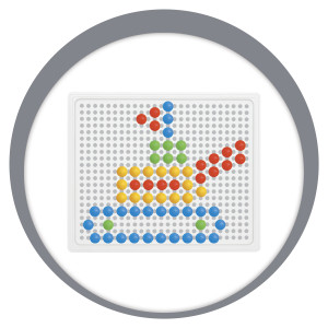 Quadro Para Desenho Com Pinos 16x14cm-839319-54833