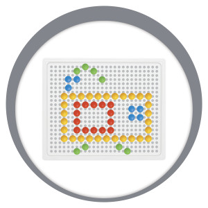 Quadro Para Desenho Com Pinos 16x14cm-839319-85261