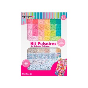 Kit Pulseiras Da Amizade G - Arco-íris - My Style