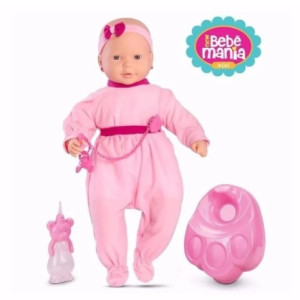 Boneca New Baby Mania Que Faz Xixi 45,5cm