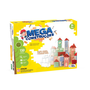 Kit Mega Construções Com Bloquinhos De Madeira 150 Peças-7359-643-86410